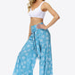 Floral Tie-Waist Tiered Culottes