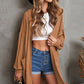 Open Front Hooded Longline Cardigan with Pockets