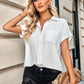 Button Front Short Sleeve Shirt