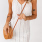 Openwork Sleeveless V-Neck Knit Dress