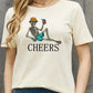 Simply Love Full Size CHEERS Graphic Cotton Tee