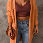 Cable-Knit Open Front Sweater Cardigan