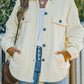 Turn Down Collar Buttoned Shirt Jacket
