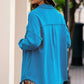 Button Front Shacket with Pockets