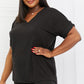 Zenana Self Love Full Size Brushed DTY Microfiber Lounge Set in Black