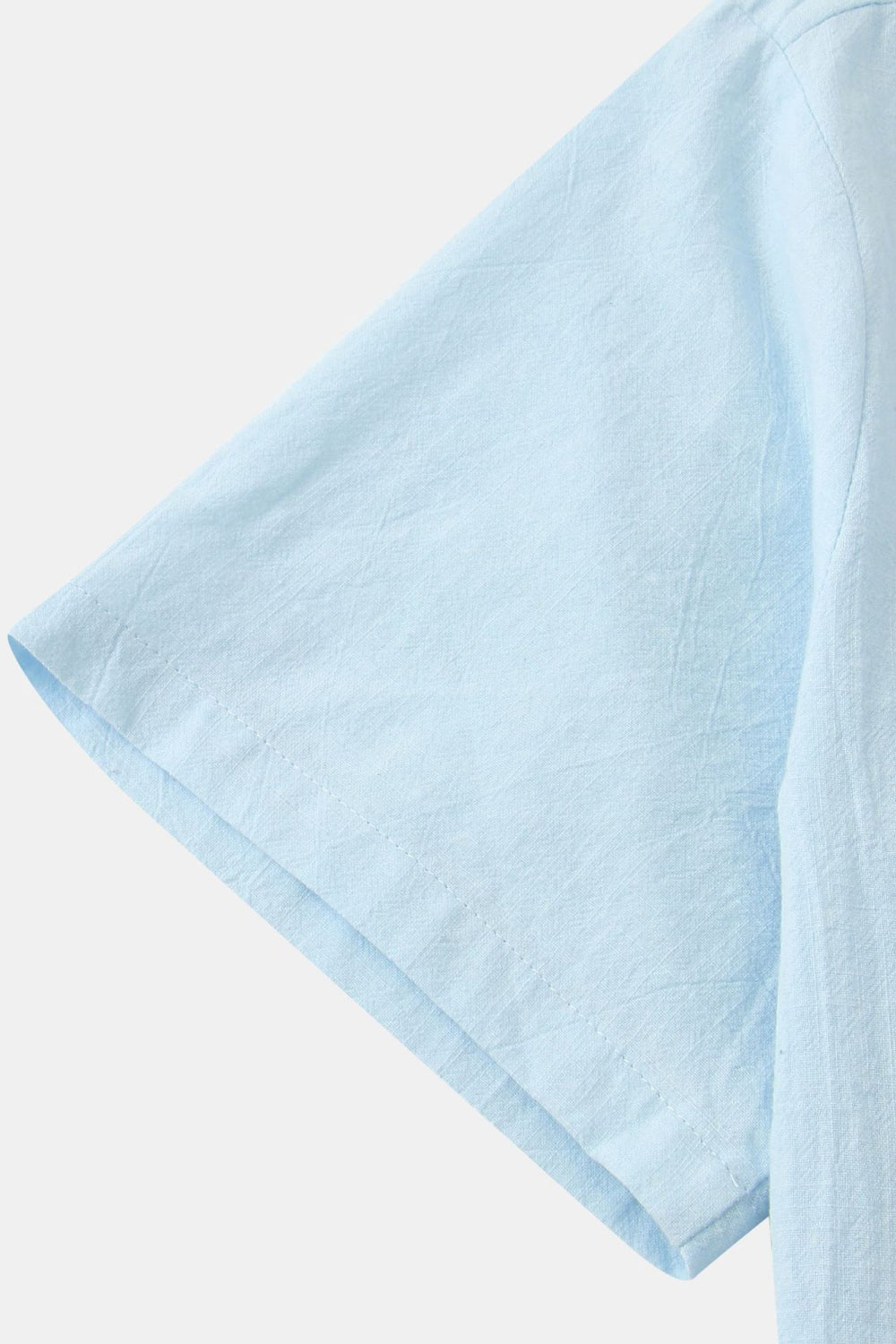 Textured Half-Button Top
