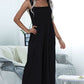 Square Neck Sleeveless Pocket Jumpsuit