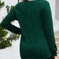 Texture Round Neck Long Sleeve Knit Top