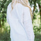 Eyelet Detail Button Down High-Low Shirt