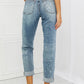 Judy Blue Maika Full Size Paisley Patterned Boyfriend Jeans