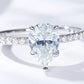 1.8 Carat Moissanite Side Stone Ring