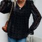 Swiss Dot Peplum Blouse