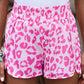 Leopard Elastic Waist Shorts
