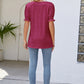 Flounce Sleeve V-Neck Tee