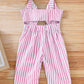 Kids Striped Cutout Sleeveless Jumpsuit