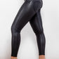 Full Size PU Leather Buttoned Leggings
