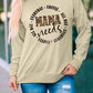 Letter Leopard Graphic Drop Shoulder Sweatshirt