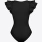 Ruffled Plunge Bodysuit