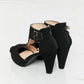 Forever Link Jive With Me Laser Cut Peep Toe T-Strap Heels