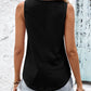 Crisscross V-Neck Eyelet Tank