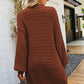 Dropped Shoulder Longline Cardigan with Pockets