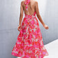 Someday Soon Printed Halter Dress