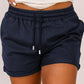 Drawstring Waist Cuffed Shorts