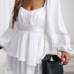 Long Balloon Sleeve Layered Romper