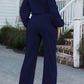 Boat Neck Tie Belt Jumpsuit