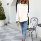 Curved Hem Turtleneck Sweater