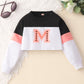 Kids Graphic Cropped Sweatshirt and Joggers Set