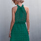 Swiss Dot Tie Back Sleeveless Dress