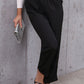 Belted Paperbag Waist Pants