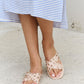 Forever Link Studded Cross Strap Slide Sandal
