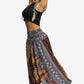 Printed Smocked Waist Harem Pants