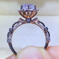 1 Carat Moissanite 925 Sterling Silver Ring