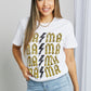 mineB Full Szie MAMA Leopard Lightning Graphic Tee