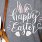 HAPPY EASTER Graphic Round Neck Tee