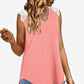 Spliced Lace Curved Hem Blouse