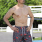 Full Size Printed Drawstring Waist Swim Trunks