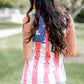 US Flag Round Neck Tank