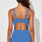Tied Cutout Plunge One-Piece Swimsuit