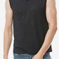 Buttoned Notched Neck Tank