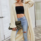 Balloon Sleeve Open Front Duster Cardigan