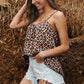 Leopard Adjustable Strap Cami