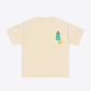 Graphic Round Neck Dropped Shoulder Cotton Tee