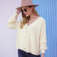 Fuzzy Long Sleeve Button Down Cardigan