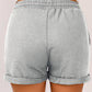 Drawstring Waist Cuffed Shorts