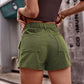 High-Waist Denim Shorts with Pockets