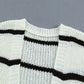 Striped Open Front Rib-Knit Duster Cardigan